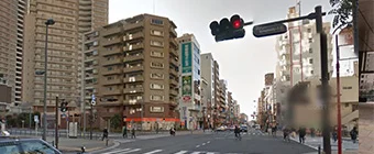 シンフォニーホール前の交差点